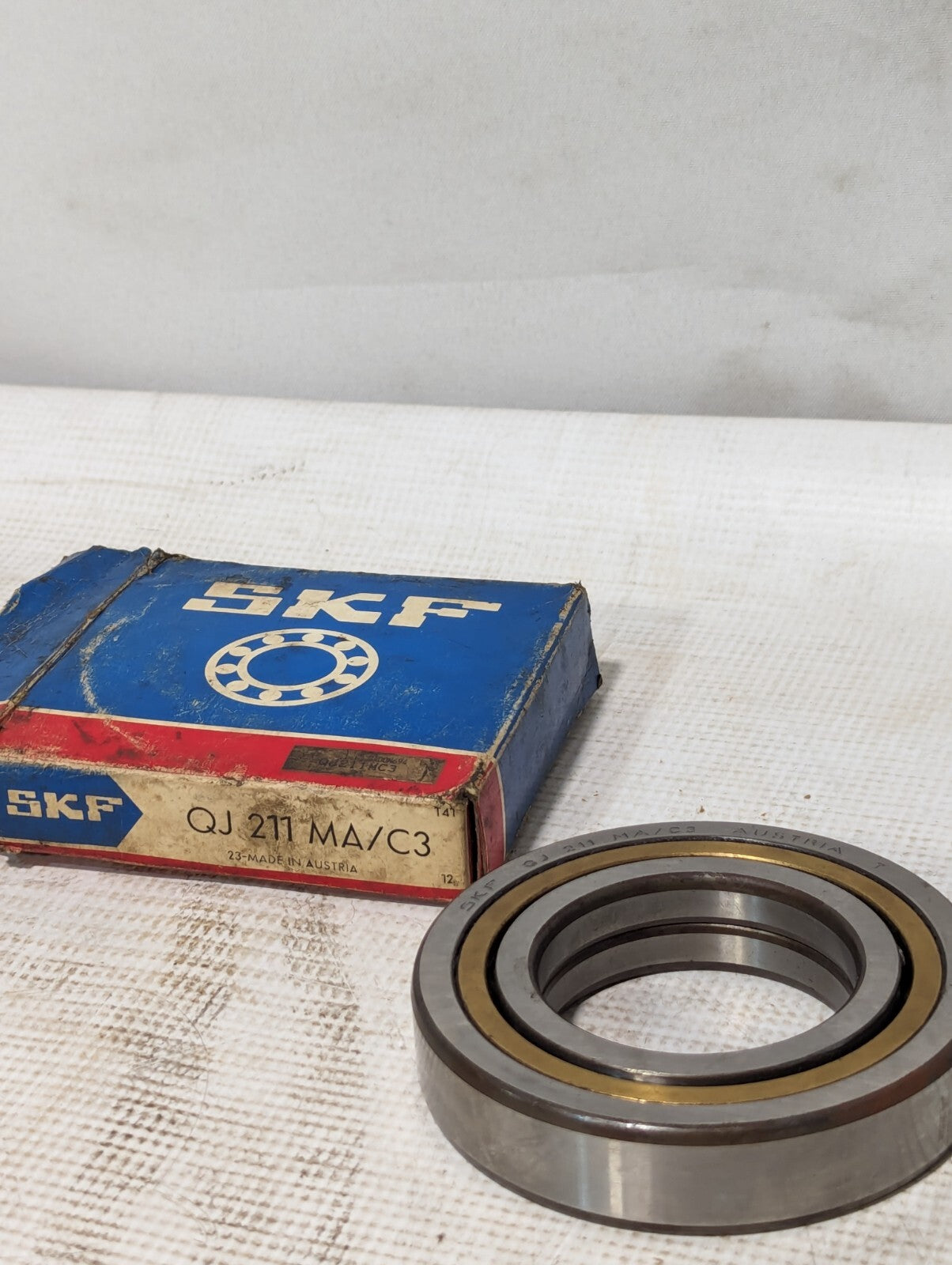 SKF QJ211MA/C3 Four-Point Contact Bearing - 55 mm Bore, 100 mm OD, 21 mm Width,