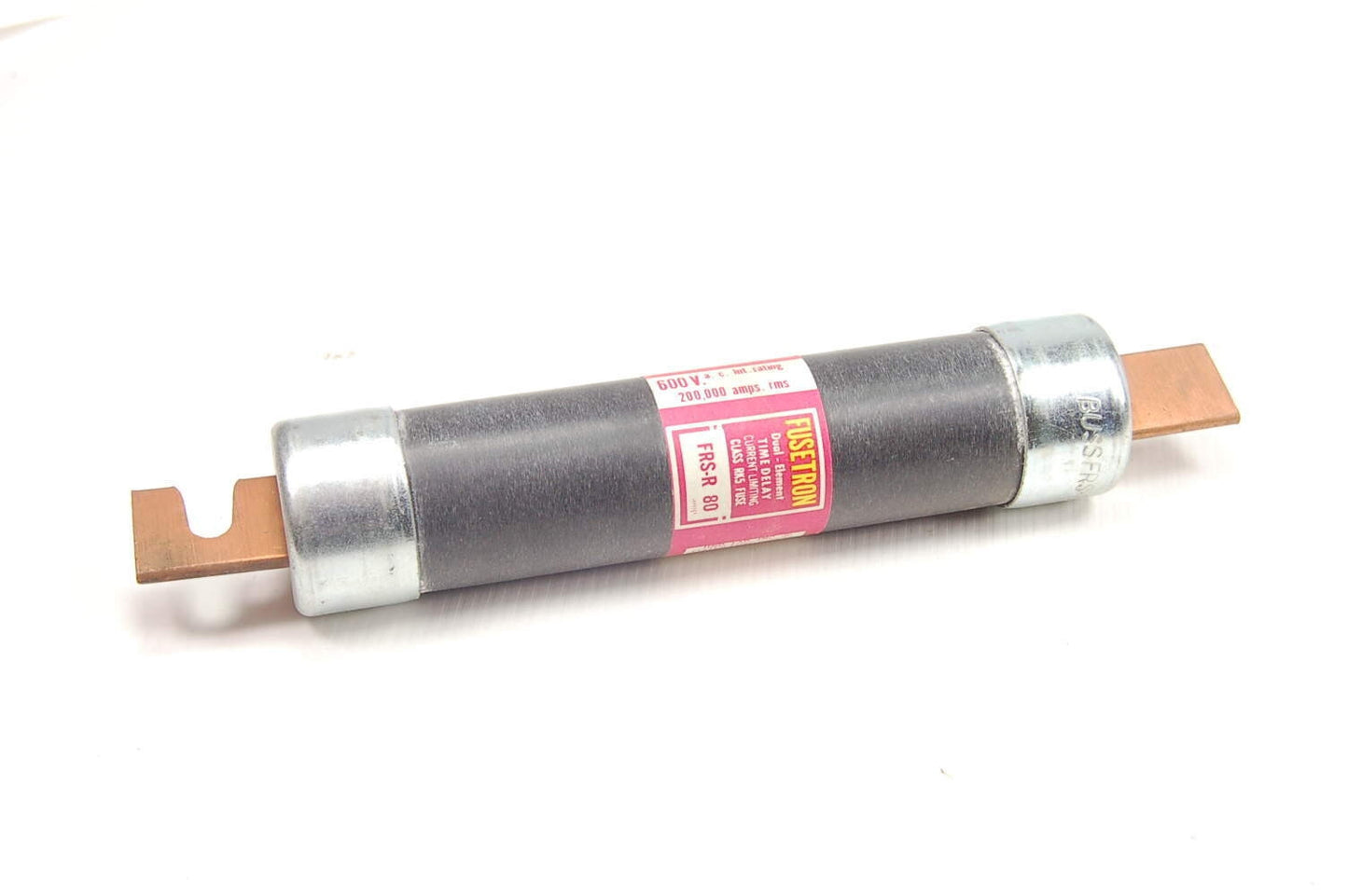 BUSSMAN FRS-R-80 DUAL ELEMENT TIME DELAY 80 AMP 600 VOLT FUSETRON NEW