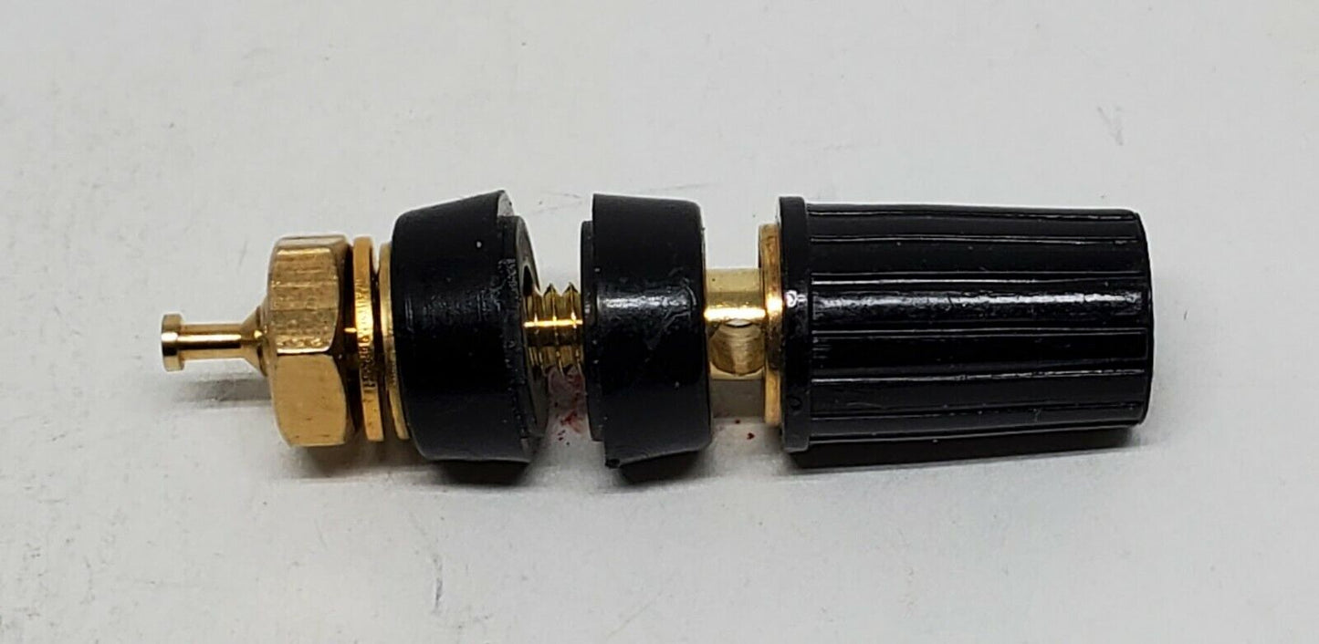 Lot of 4 -Mueller - BU-P3770-0 - Deluxe 5-Way Binding Post Gold Plated Tellurium