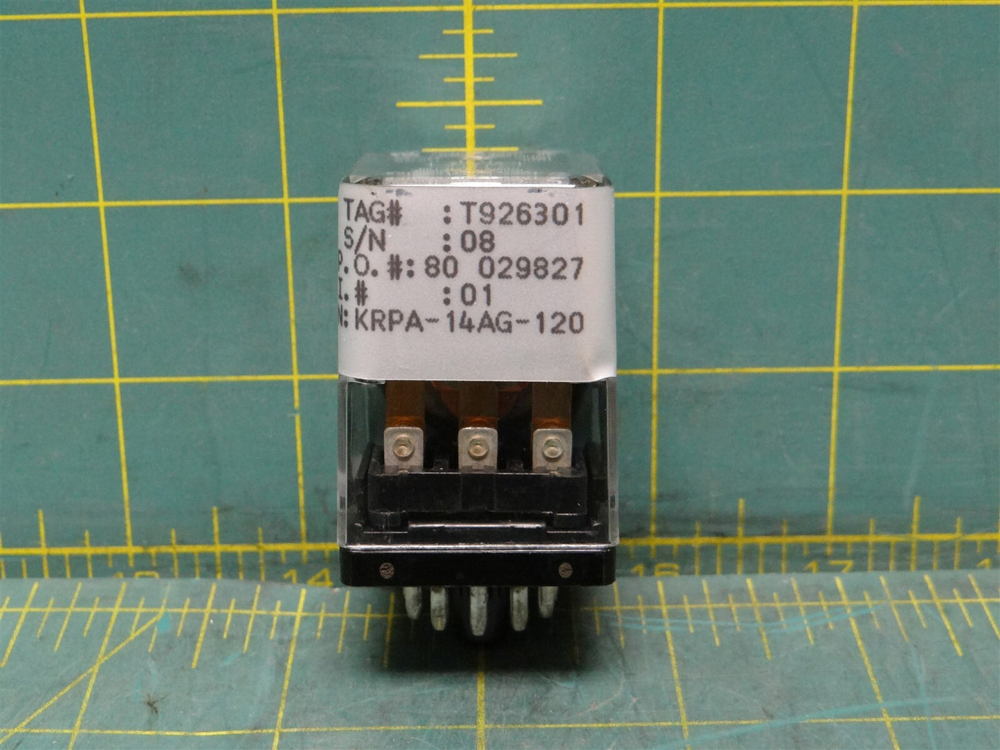 TE Connectivity General Purpose Power Relay KRPA-14AG-120 120VAC Coil Socketable