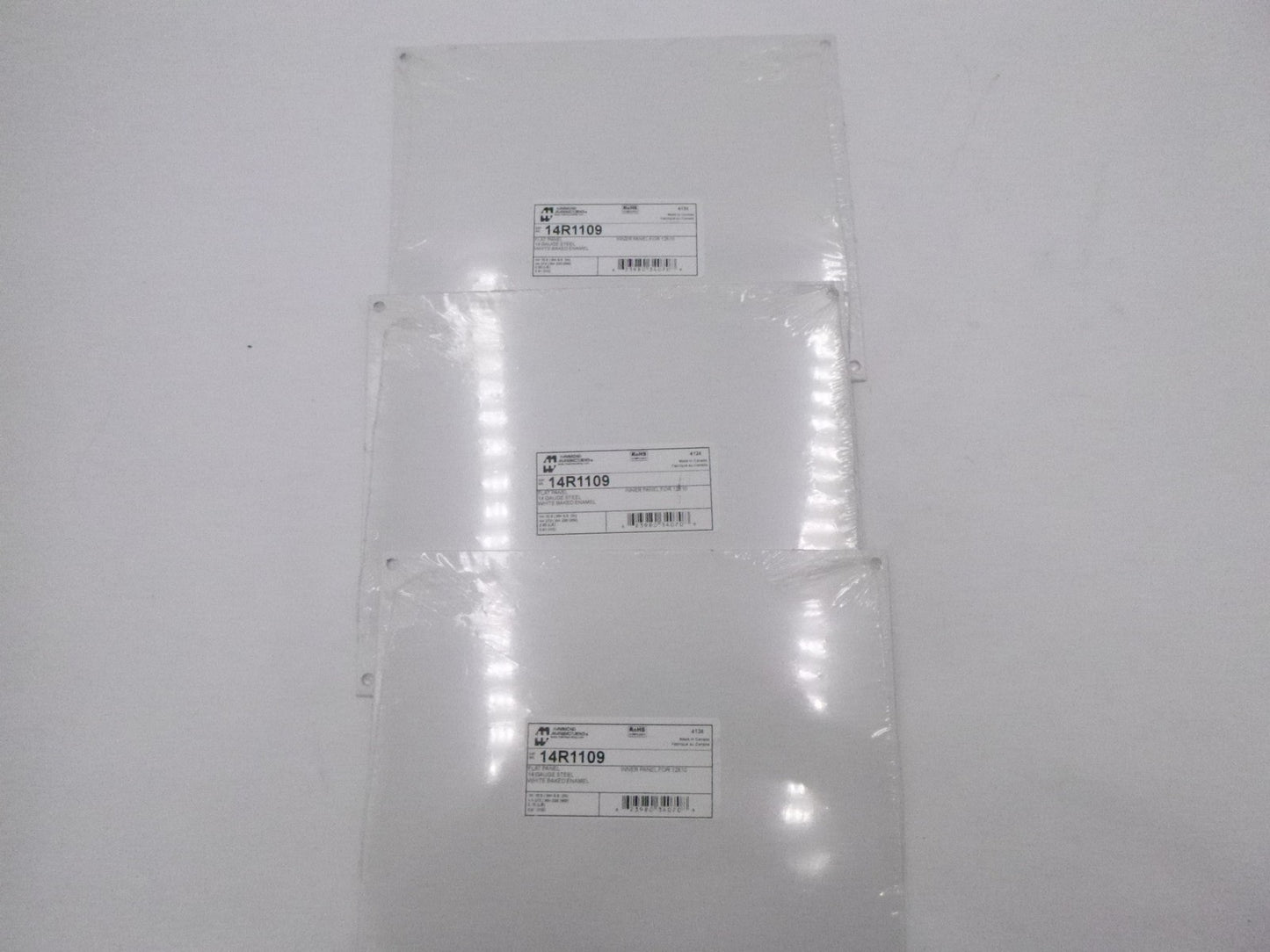 3 Pack Hammond Manufacturing 14R1109 Flat Inner Panel for 12" x 10"