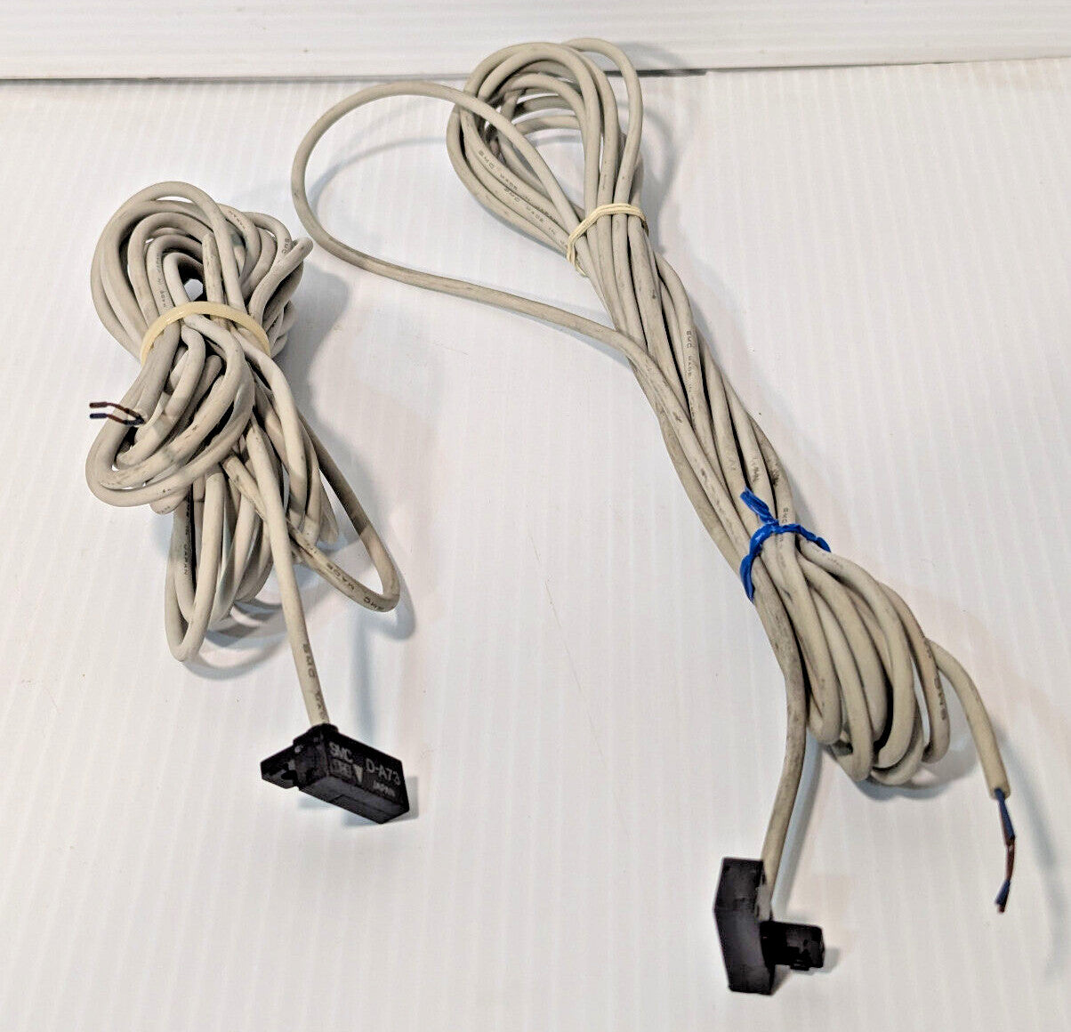 Lot of 2: SMC D-A73 reed switches, magnetic, hall effect, rail mount, 2-wire