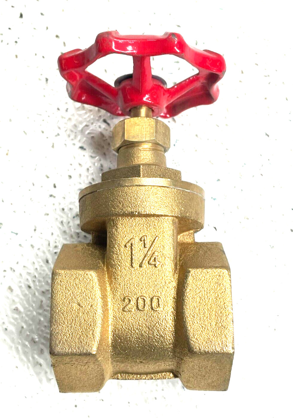 PEGLER Bronze Gate Valve 1-1/4" NPT Thread Ends 200 psi WOG, Handwheel Operated