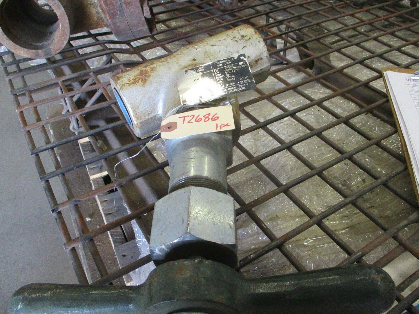 EDWARD A158Y Y-Pattern Globe Hydraulic Stop Valve 1-1/2" 10,000 CWP Socket Weld