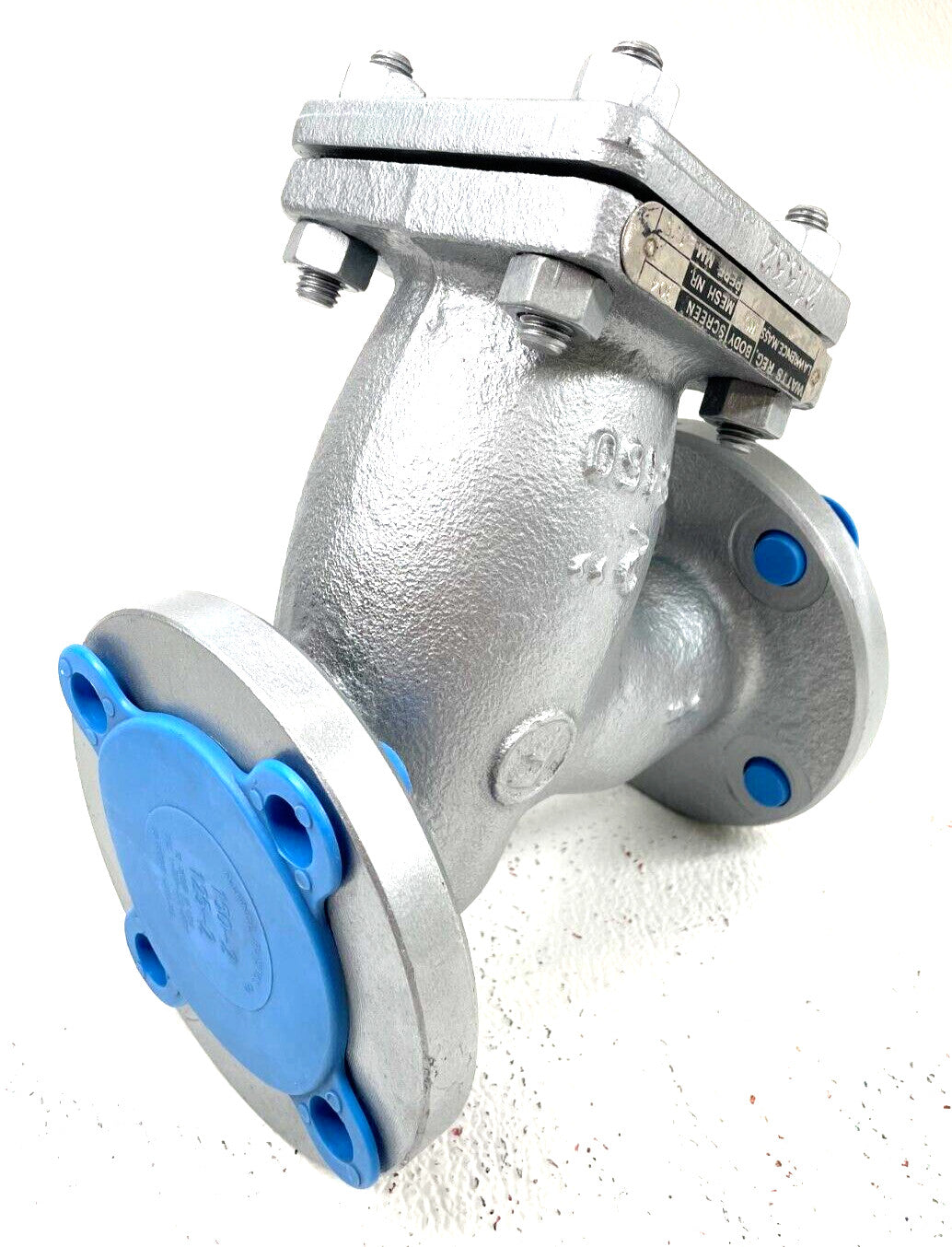 WATTS Wye Y Strainer 2" Class 150 RF Flanged | WCB Body | SS Screen 3/64"