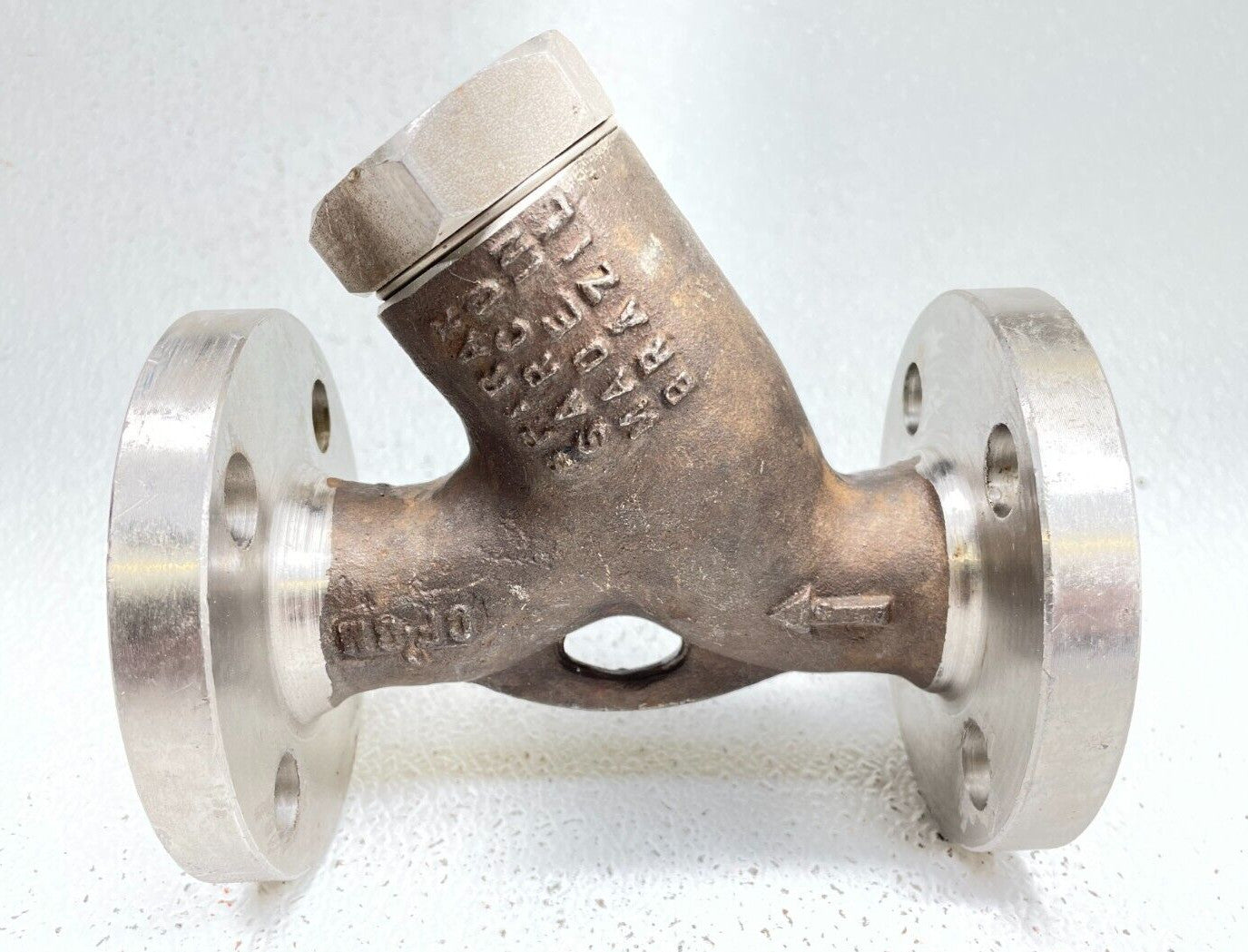 Spirax Sarco Wye Y Strainer Stainless CF8M 1" Class 150 Flange 1/32" Perforation