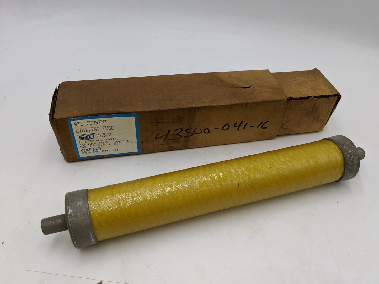 1 Piece RTE 3564018M11M Current Limiting Full Range Fuse 15.5Kv 18 Amp 50KA NO