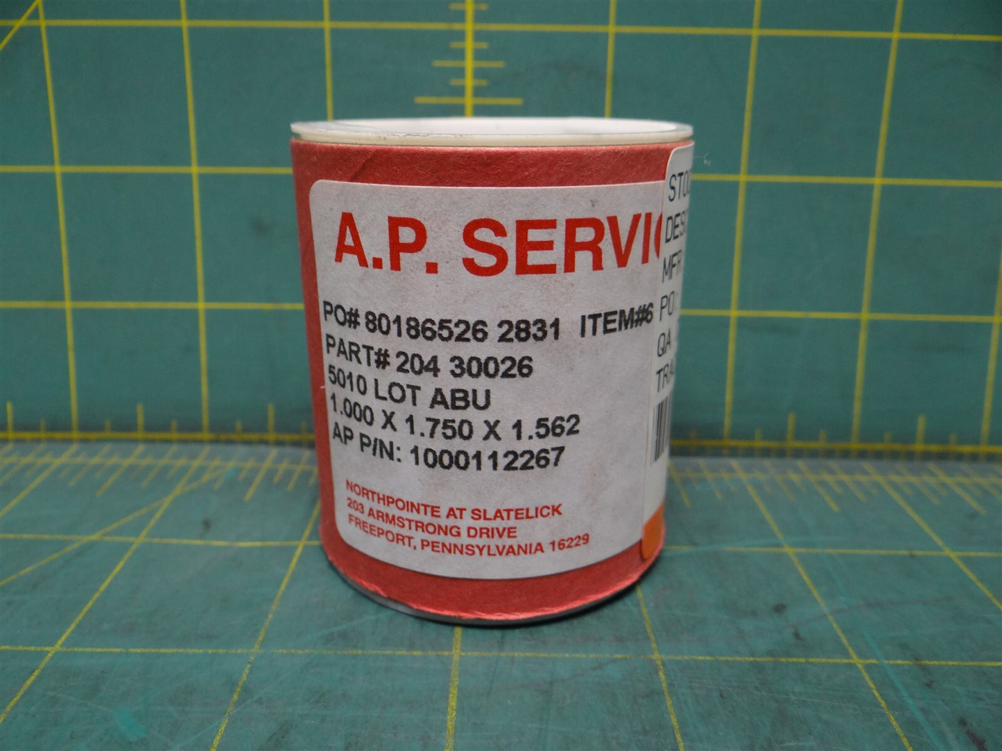 A.P. Services Valve Packing Set PN 4900941562 Style 5010 1" x 1.75" x 1.562"
