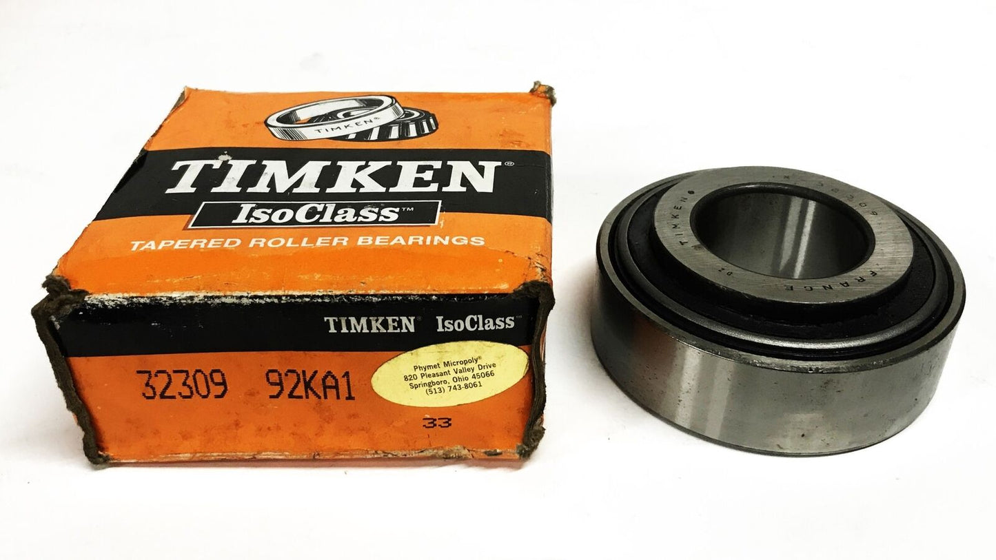Timken Tapered Roller Bearing Cone and Cup 32309-92KA1 NOS