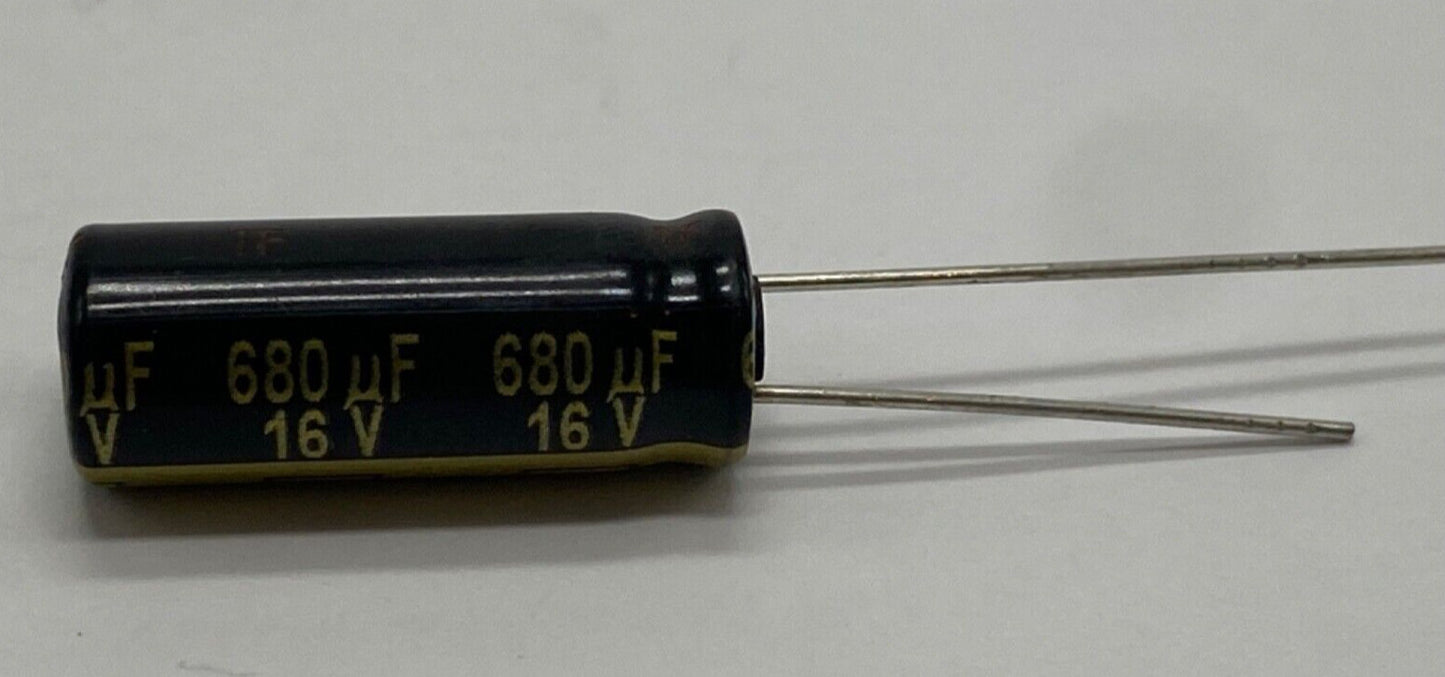 Panasonic EEU-FM1C681L (M) series electrolytic capacitor radial lead 680uf/16V