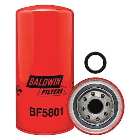 Baldwin Filters Bf5801 Fuel Filter,8-1/32 X 3-11/16 X 8-1/32 In