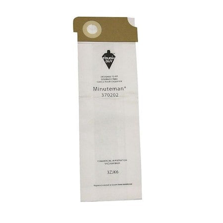 Tough Guy 3Zjk6 Vacuum Bag, 2-Ply, Paper Bag, 10 Pk