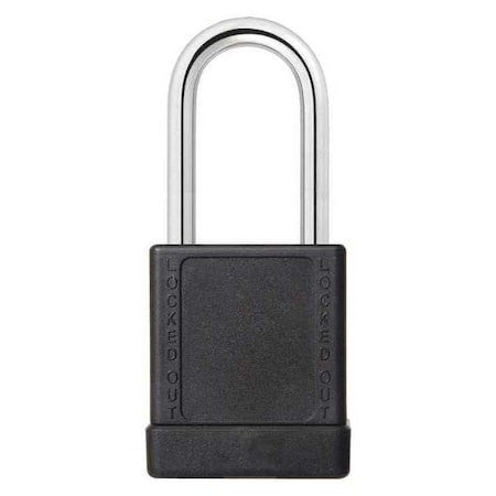 Zoro Select 48Jt07 Lockout Padlock,Ka,Black,2"H,Pk3