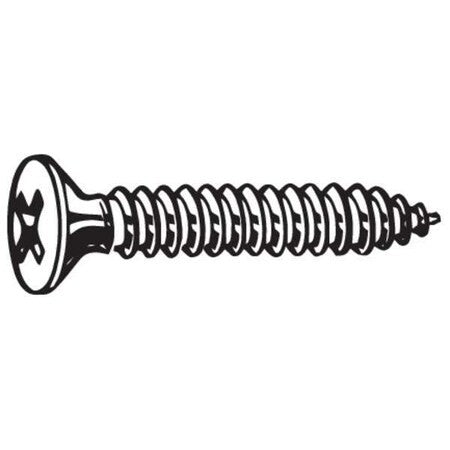 Zoro Select U26680.021.0050 Sheet Metal Screw, #12 X 1/2 In, Zinc Plated Steel