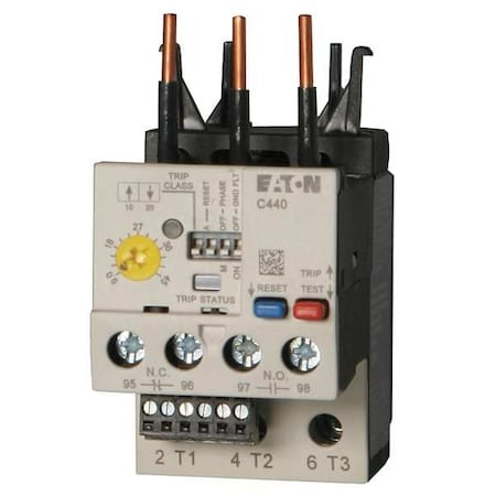 Eaton Xtoe005bcs Overload Relay,1 To 5A,Class 10/20/30,3P