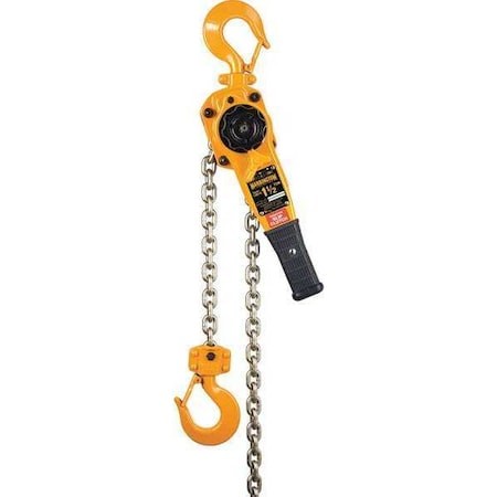 Harrington Lb015-Sc-5 Lever Chain Hoist, 3,000 Lb Load Capacity, 5 Ft Hoist