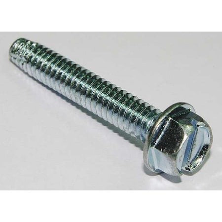 Zoro Select U67021.025.0150 Thread Cutting Screw, 1/4" X 1-1/2 In, Zinc Plated