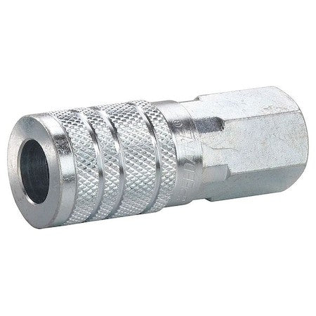 Speedaire 30E685 Quick Connect Hose Coupling, 1/4 In Body Sz, 1/4 In Hose
