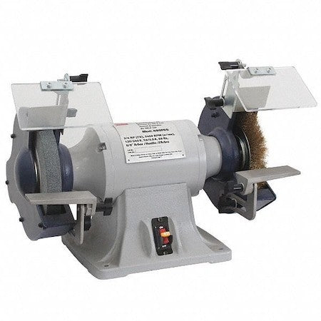 Dayton 499F65 Bench Grinder, 8 In Max. Wheel Dia, 36 Grinding Wheel Grit