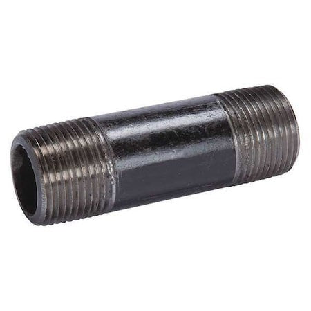 Zoro Select 40402 1/2" X 2" Black Pipe Nipple Sch 80