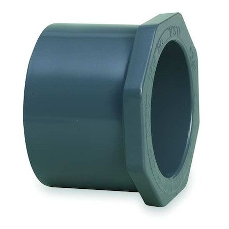 Zoro Select 837-130 Pvc Reducing Bushing, Spigot X Socket, 1 In X 1/2 In Pipe