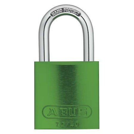 Abus 72/40 Kax12 Green Lockout Padlock,Ka,Green,1-1/2"H,Pk12