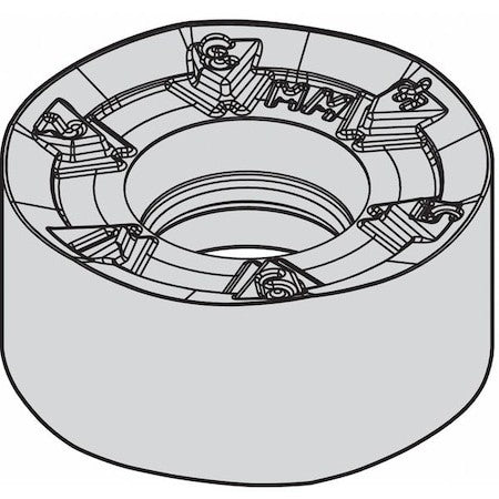 Widia Rngj1204m0smm Milling Insert,Round