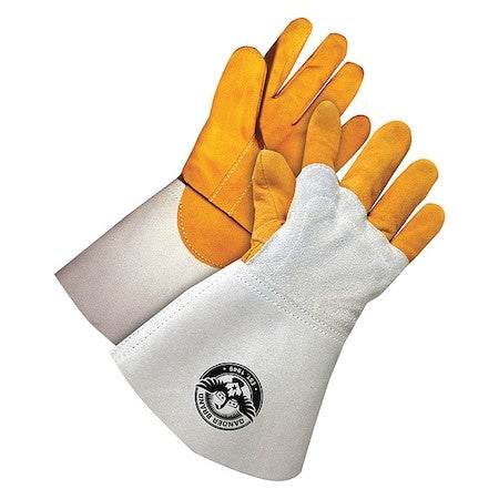 Bdg 64-9-1145-12 Gander Brand Welding Gloves, Gauntlet Cuff, Straight Thumb,