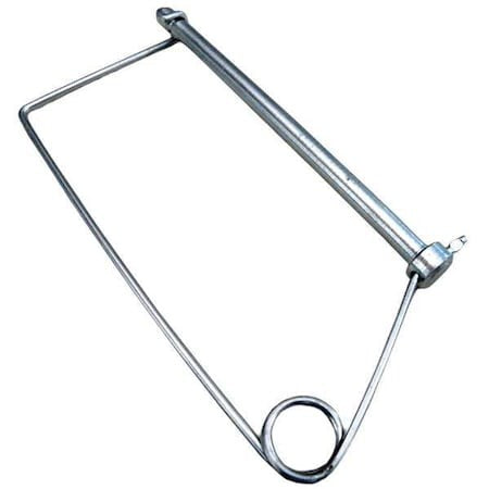 Zoro Select U39681.025.0300 Safety Pin, Snap, 1/4 In Pin Dia, 3-7/16 In Shank