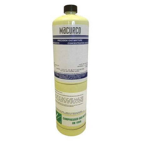 Macurco 70-0716-1757-8 Calibration Gas, Propane, 34 L, Cga 600 Connection,