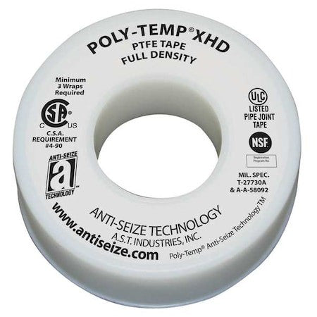 Anti-Seize Technology 46270 Sealant Tape,1-1/2 In. W,520 In. L