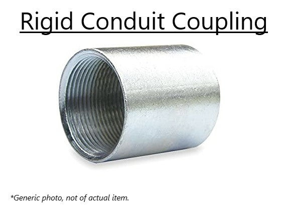 Galvanized Rigid Conduit Fitting Threaded Coupling 5" / 5.563 o.d. (Lot of 2)