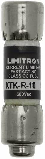BUSSMAN KTK-R-10 FAST ACTING FUSE 600 VAC 10 AMP LOT OF 10
