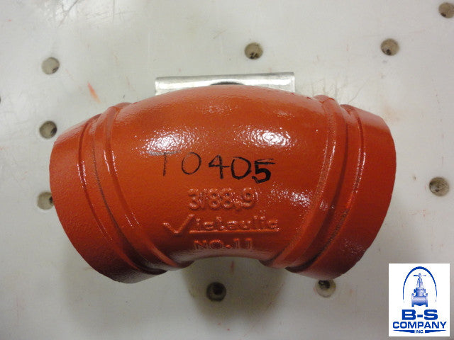 Grooved IPS Pipe Fitting 3" Victaulic Style 11 - 45 Degree Elbow