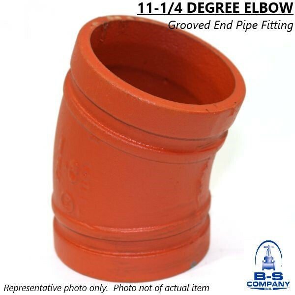 3" Grooved End 11-1/4 Degree Elbow Grooved End Pipe Fitting GUSTIN BACON Fig. 23