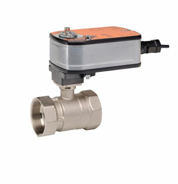 BELIMO Flow Control Ball Valve | 1-1/4" FNPT | Electric Actuator 24V | Cv 19