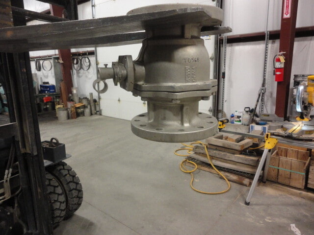 Stainless Ball Valve 6" 300 RF Flanged CF8M Lever Operated Full Port