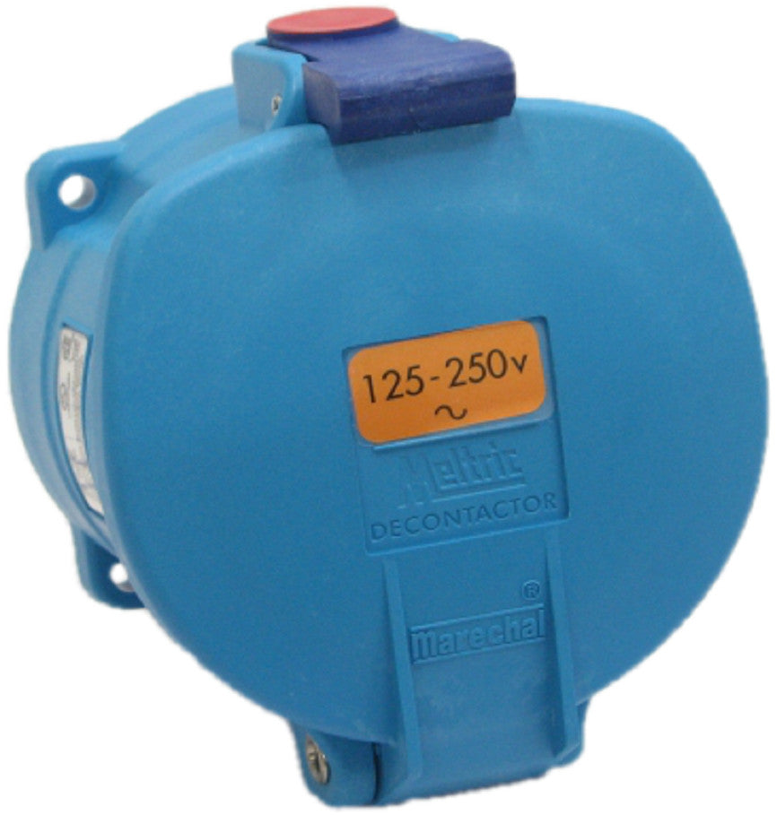 Meltric 33-64076 Inlet Plug 60A 250VAC DS60 Welding Motor Gen Sets Compressor