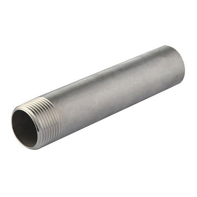 Pipe Nipple 1-1/2" Schedule 80 x 12" Long Thread One End TOE 304 Stainless Steel