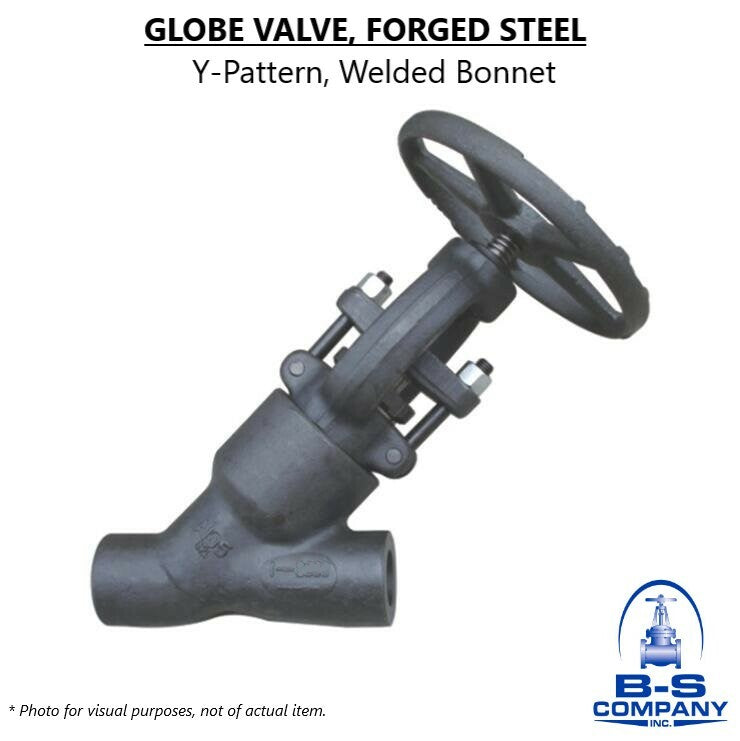 ILSHIN Forged Steel Y-Pattern Globe Valve 1" CL1500 Socket Weld A105N Trim #5