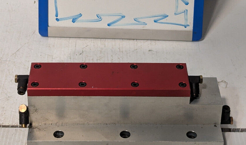 Lot of 6: Custom Part, pneumatic,frictionless,linear,slide,glide?