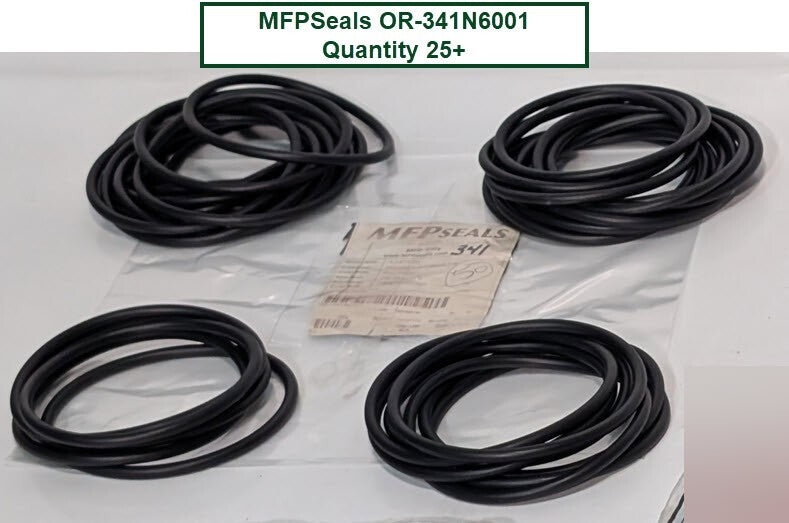 MFP Seals OR-341N6001 Nitrile Rubber O-Rings, NBR 70 O-Ring, ID 3.5", OD 3.875"