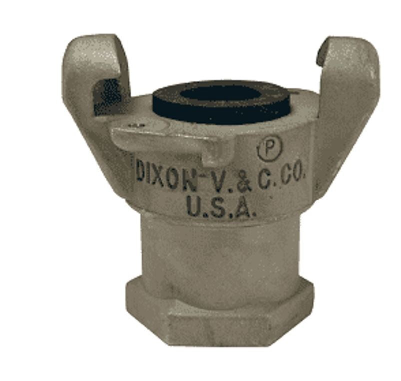 DIXON RAM-8 Air King 2-Lug 3/4" Female NPT End Stainless Steel w/ Rubber Seal