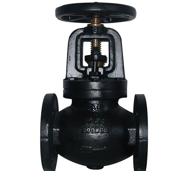 FORTUNE 560FF Cast Iron Globe Valve 6" Class 125, 200-CWP, FF Flanged End