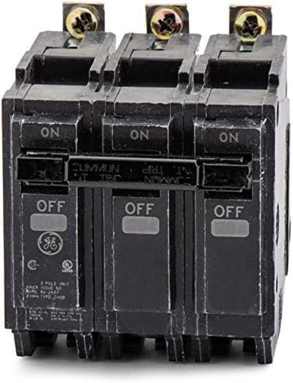 GENERAL ELECTRIC THQB32100 BREAKER 100AMP 3POLE 240VOLT BOLT IN