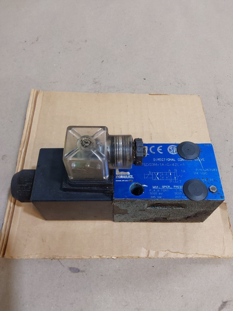 Continental Hydraulics VSD03M-1A-G-42L-A Hydraulic Solenoid Valve 5000psi 24v-dc