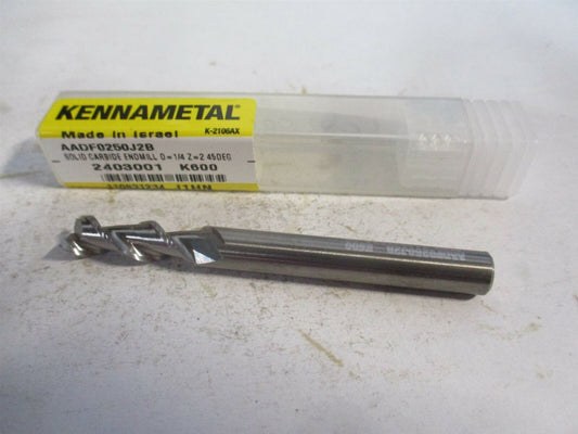 (2403001) 1/4" x 3/4" x 1/4" x 2-1/2" OAL Solid Carbide 2 Flute Square End Mill