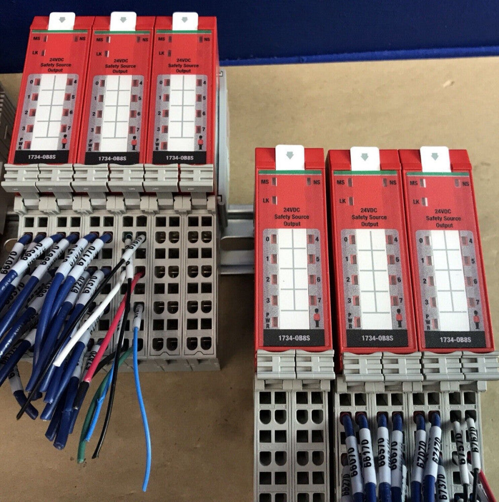 Allen Bradley 1734-OB8S 8-Channel Safety Sourcing Output With 1734-MB, 1734-RTBS