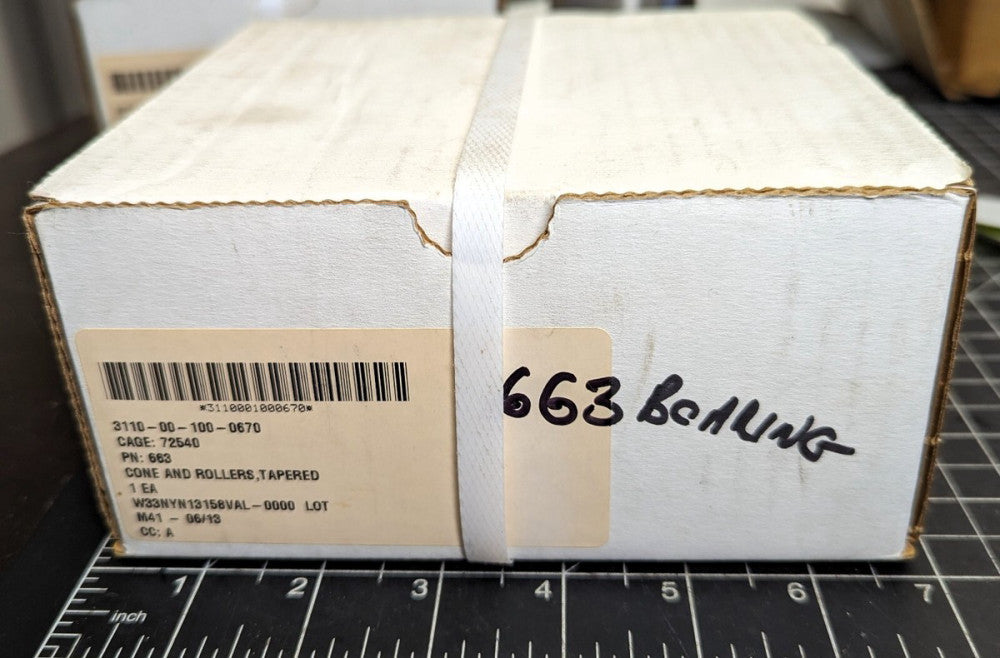 Timken Tapered Roller Bearing Cone 663 [A2BC]