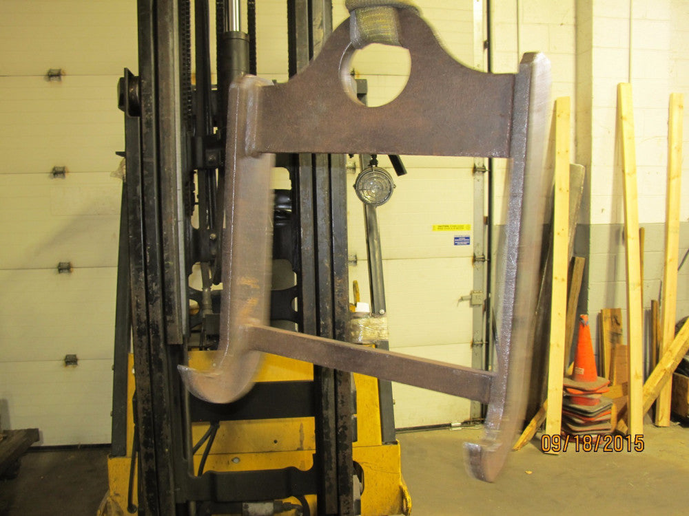 CRANE PLATE LIFT HOOK STEEL SHEET HOOK 3/4" STEEL 18" WIDE 22" TALL
